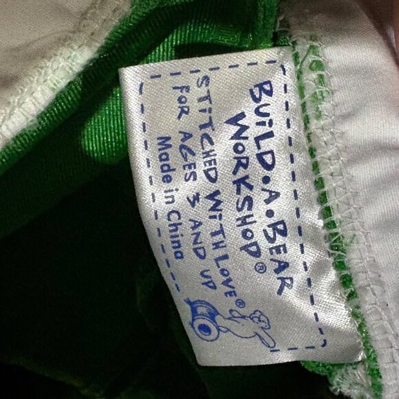 Green Striped Satin Build-A-Bear Outfit With Jacket & Bow Tie St. Patrick's Day - Picture 4 of 4